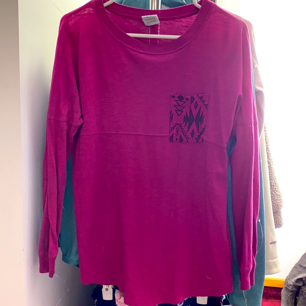 Victoria’s Secret PINK Aztec Pocket Tee